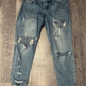 Refuge Distressed Light Blue Boyfriend Jeans